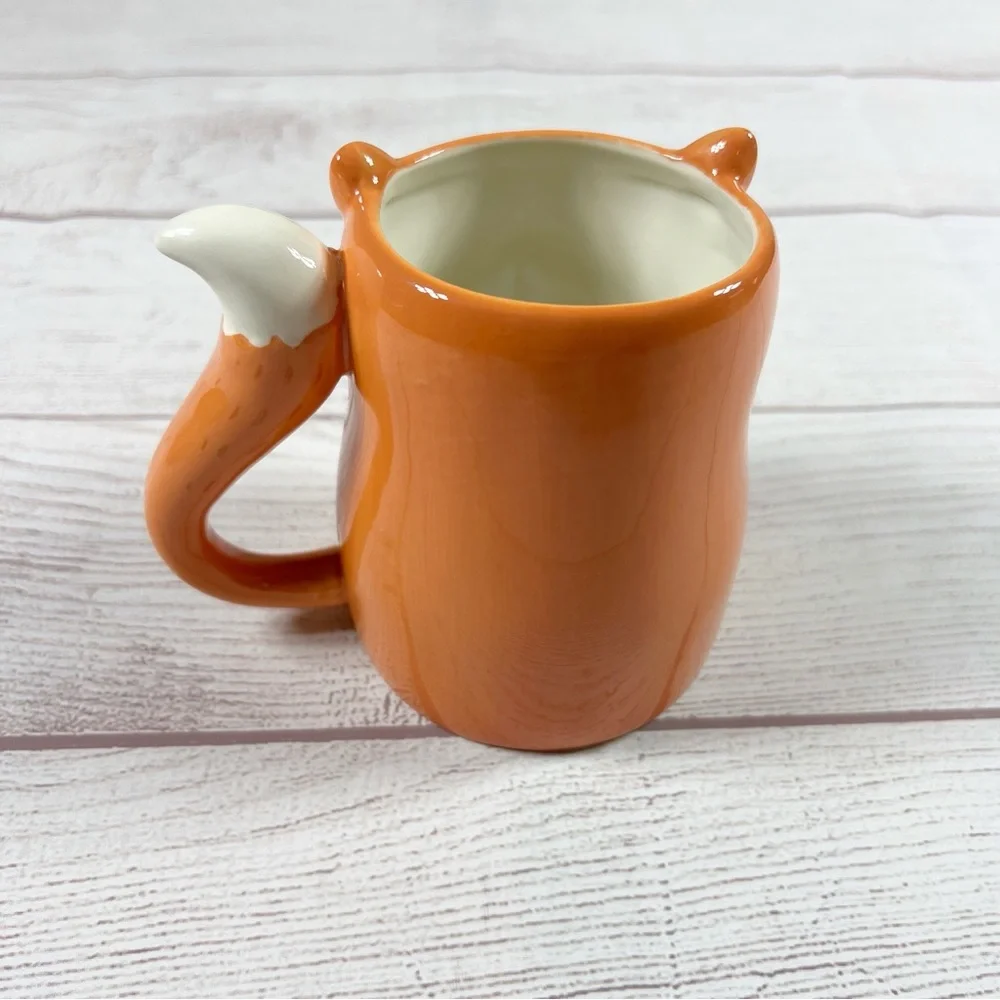 Paper Source Foxy Fox Orange Coffee Mug Cup